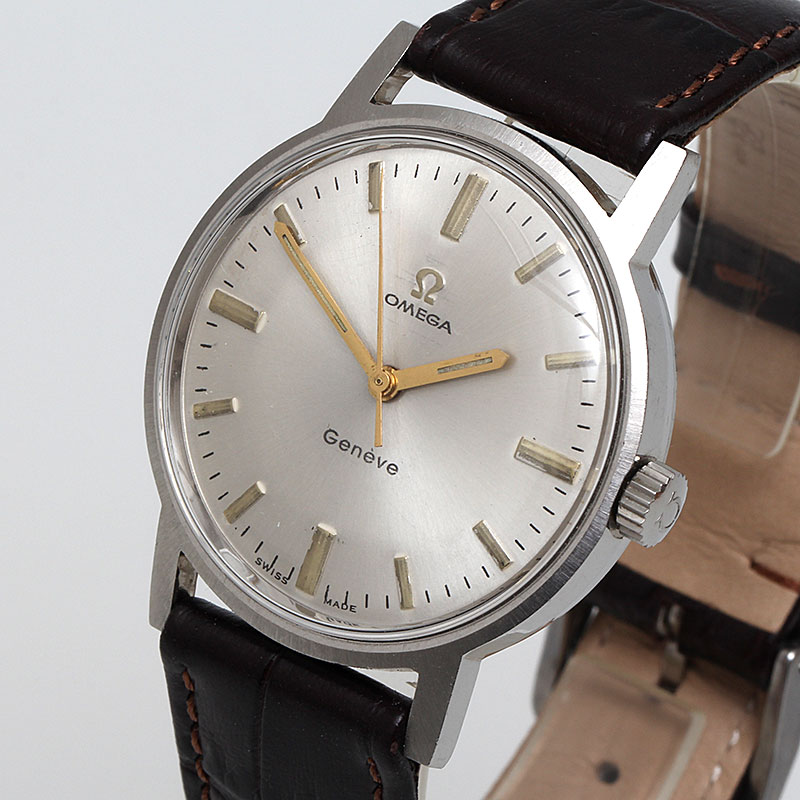 Omega Genève ungetragene antike Herrenuhr von 1970 - Kal. 601 - Referenz 136.070