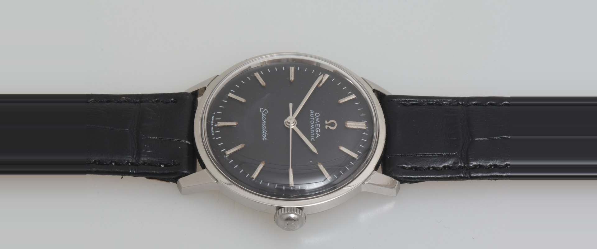 Omega Seamaster Automatic mit schwarzem Zifferblatt